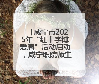 咸宁市2025年“红十字博爱周”活动启动，咸宁职院师生踊跃参与献血活动