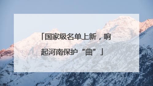 国家级名单上新，响起河南保护“曲”