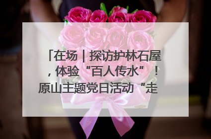 在场｜探访护林石屋，体验“百人传水”！原山主题党日活动“走新”更“走心”