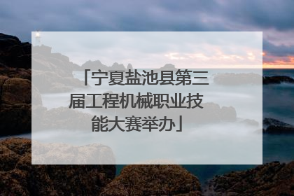 宁夏盐池县第三届工程机械职业技能大赛举办