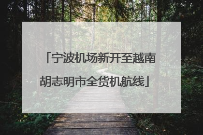 宁波机场新开至越南胡志明市全货机航线