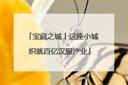 宝藏之城丨这座小城织就百亿汉服产业