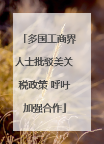 多国工商界人士批驳美关税政策 呼吁加强合作