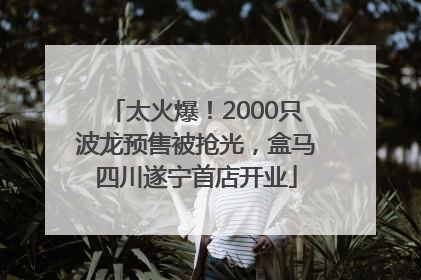 太火爆！2000只波龙预售被抢光，盒马四川遂宁首店开业