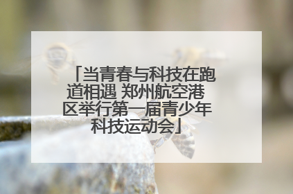当青春与科技在跑道相遇 郑州航空港区举行第一届青少年科技运动会