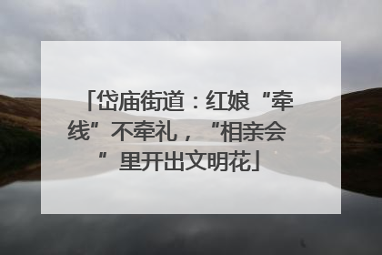 岱庙街道：红娘“牵线”不牵礼，“相亲会”里开出文明花