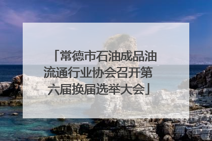 常德市石油成品油流通行业协会召开第六届换届选举大会