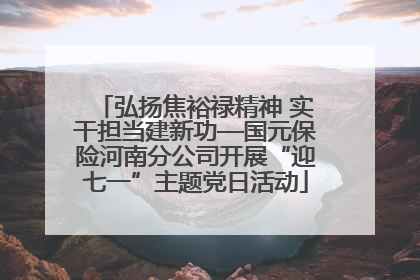 弘扬焦裕禄精神 实干担当建新功—国元保险河南分公司开展“迎七一”主题党日活动