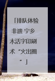 排队体验非遗 宁乡木活字印刷术“火出圈”