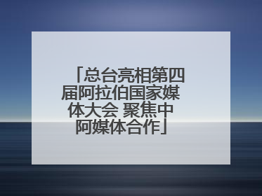 总台亮相第四届阿拉伯国家媒体大会 聚焦中阿媒体合作