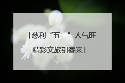慈利“五一”人气旺 精彩文旅引客来