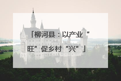 柳河县：以产业“旺”促乡村“兴”