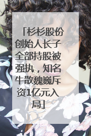 杉杉股份创始人长子全部持股被强执，知名牛散魏巍斥资1亿元入局