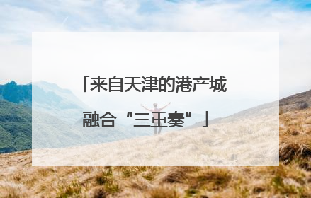 来自天津的港产城融合“三重奏”