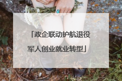 政企联动护航退役军人创业就业转型