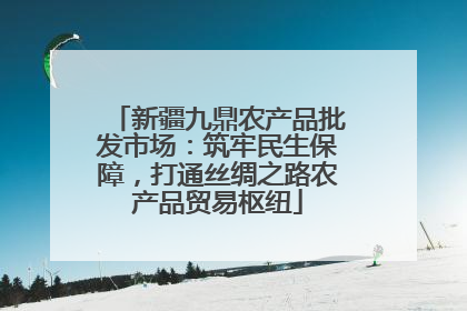 新疆九鼎农产品批发市场：筑牢民生保障，打通丝绸之路农产品贸易枢纽