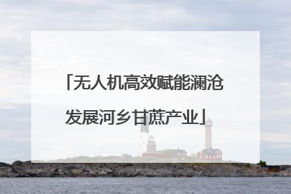 无人机高效赋能澜沧发展河乡甘蔗产业