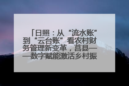 日照：从“流水账”到“云台账”看农村财务管理新变革，莒县——数字赋能激活乡村振兴“一池春水”