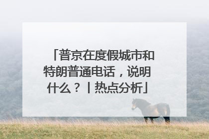 普京在度假城市和特朗普通电话，说明什么？丨热点分析