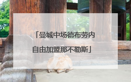 曼城中场德布劳内自由加盟那不勒斯