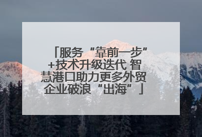 服务“靠前一步”+技术升级迭代 智慧港口助力更多外贸企业破浪“出海”