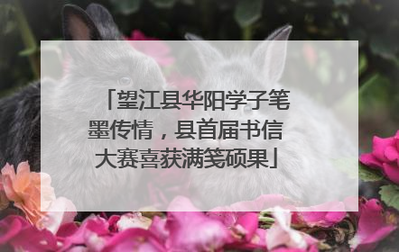 望江县华阳学子笔墨传情，县首届书信大赛喜获满笺硕果