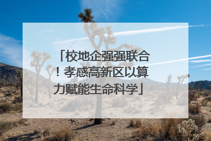 校地企强强联合！孝感高新区以算力赋能生命科学
