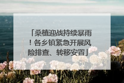 桑植迎战持续暴雨！各乡镇紧急开展风险排查、转移安置