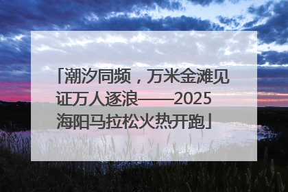 潮汐同频，万米金滩见证万人逐浪——2025海阳马拉松火热开跑
