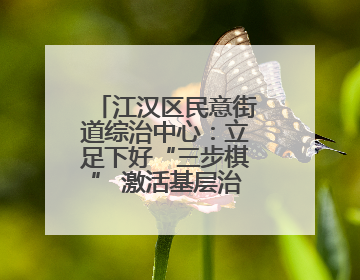 江汉区民意街道综治中心：立足下好“三步棋” 激活基层治理新活力