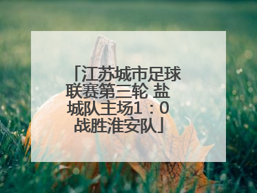 江苏城市足球联赛第三轮 盐城队主场1：0战胜淮安队