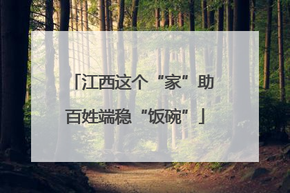 江西这个“家”助百姓端稳“饭碗”