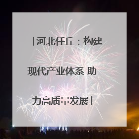 河北任丘：构建现代产业体系 助力高质量发展
