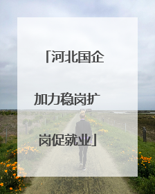 河北国企加力稳岗扩岗促就业