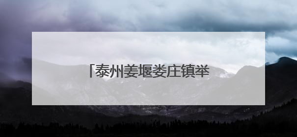 泰州姜堰娄庄镇举办端午系列活动