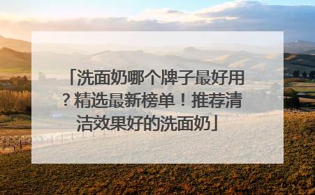 洗面奶哪个牌子最好用？精选最新榜单！推荐清洁效果好的洗面奶