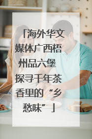 海外华文媒体广西梧州品六堡 探寻千年茶香里的“乡愁味”