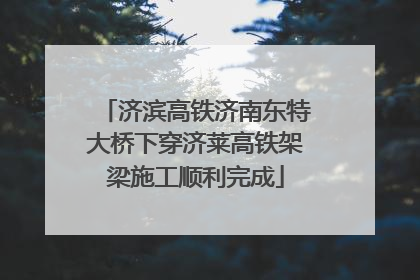 济滨高铁济南东特大桥下穿济莱高铁架梁施工顺利完成