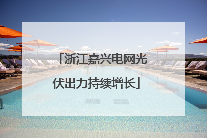浙江嘉兴电网光伏出力持续增长