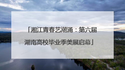 湘江青春艺潮涌：第六届湖南高校毕业季美展启幕