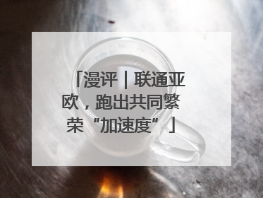 漫评｜联通亚欧，跑出共同繁荣“加速度”