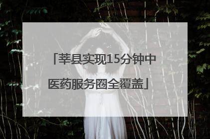 莘县实现15分钟中医药服务圈全覆盖