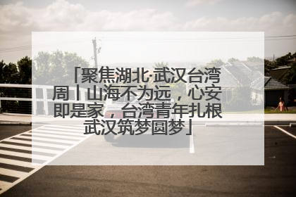 聚焦湖北·武汉台湾周丨山海不为远，心安即是家，台湾青年扎根武汉筑梦圆梦