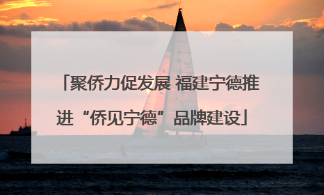 聚侨力促发展 福建宁德推进“侨见宁德”品牌建设