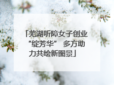 芜湖听障女子创业“绽芳华” 多方助力共绘新图景