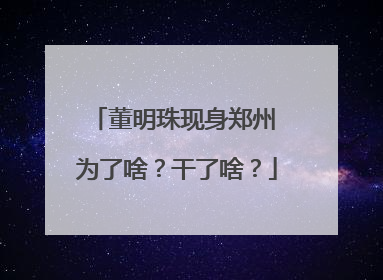 董明珠现身郑州 为了啥？干了啥？