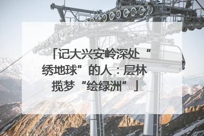 记大兴安岭深处“绣地球”的人：层林揽梦“绘绿洲”