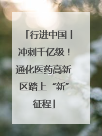 行进中国丨冲刺千亿级！通化医药高新区踏上“新”征程