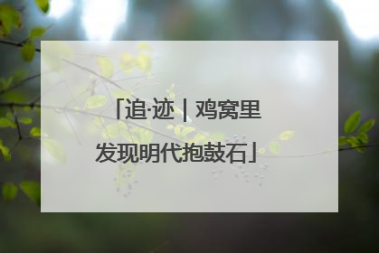 追·迹｜鸡窝里发现明代抱鼓石