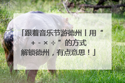 跟着音乐节游德州丨用“+ - × ÷ ”的方式解锁德州，有点意思！